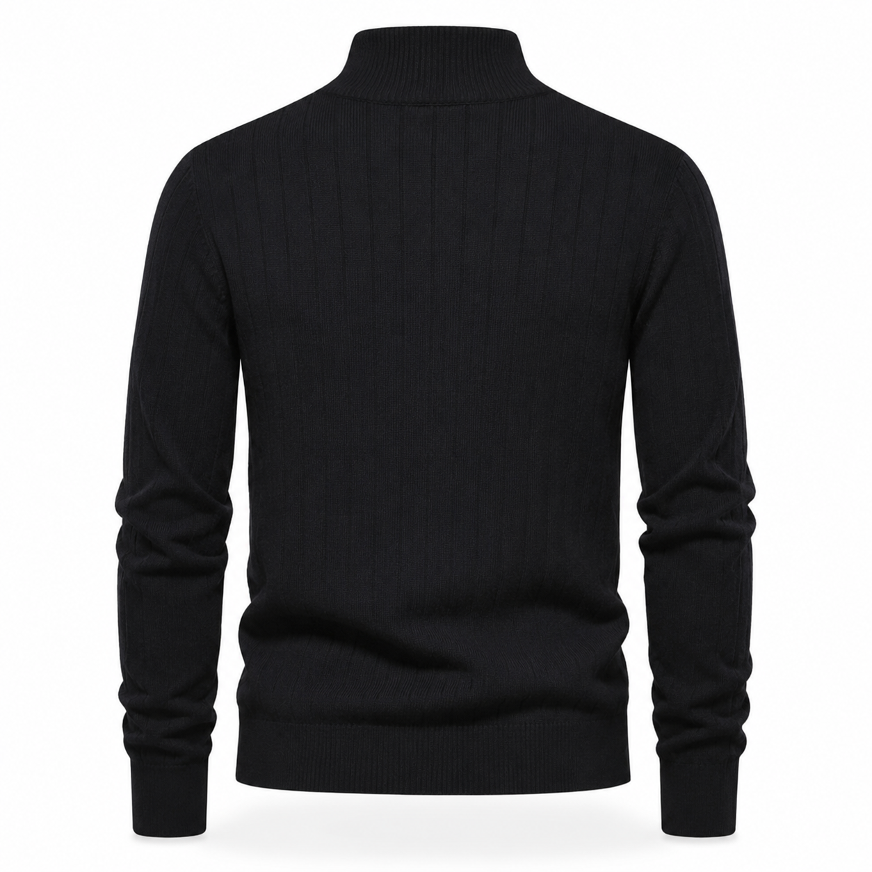 OUTLET™ Premium Ribbed Quarter-Zip Sweater