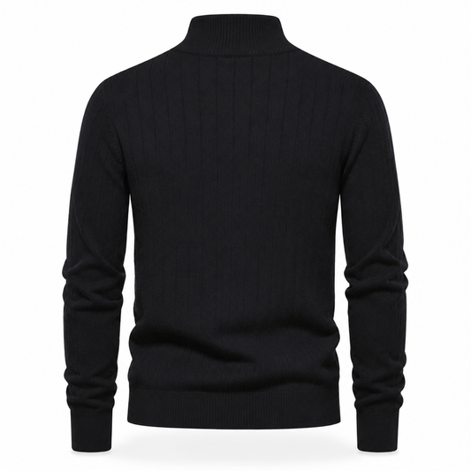 OUTLET™ Premium Ribbed Quarter-Zip Sweater