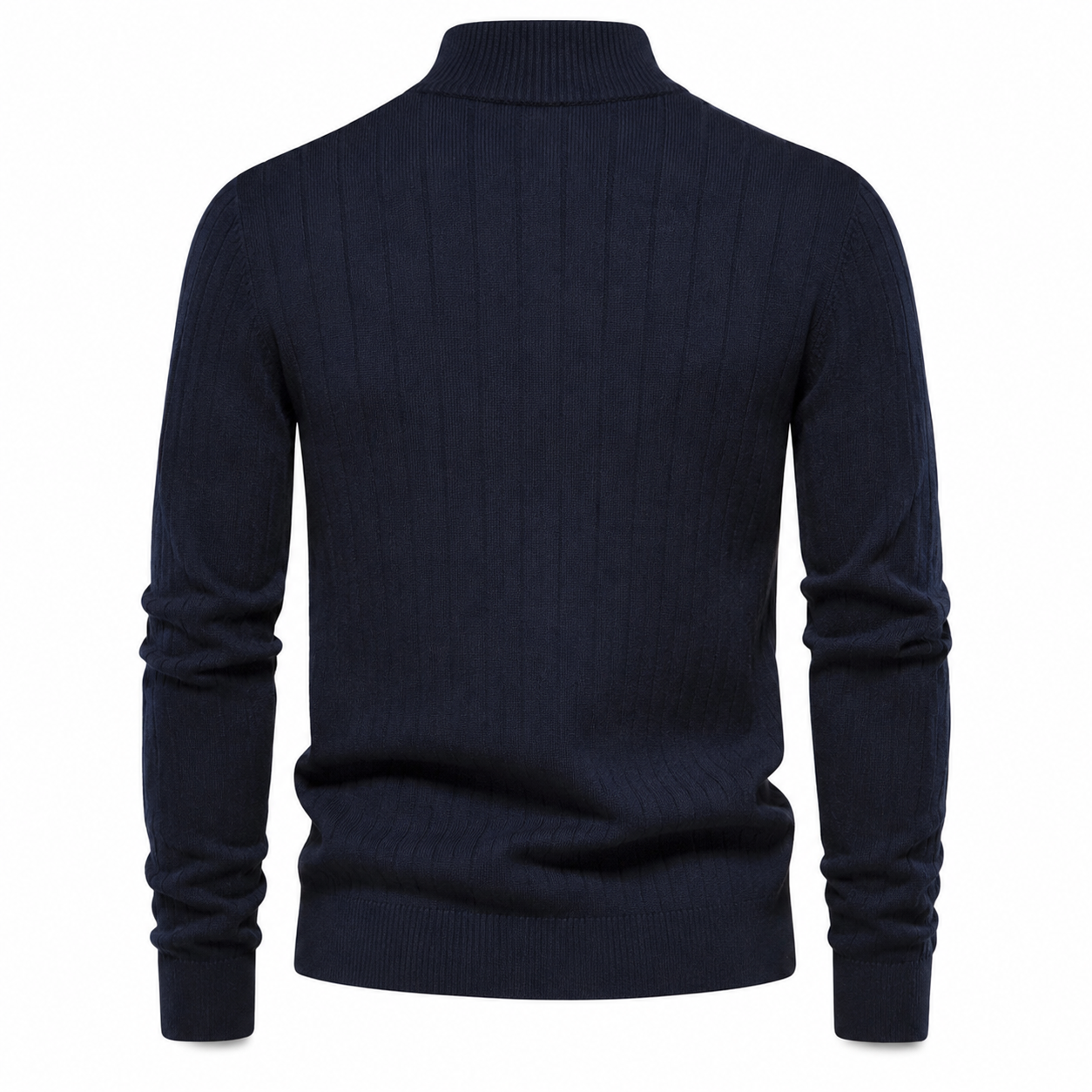OUTLET™ Premium Ribbed Quarter-Zip Sweater