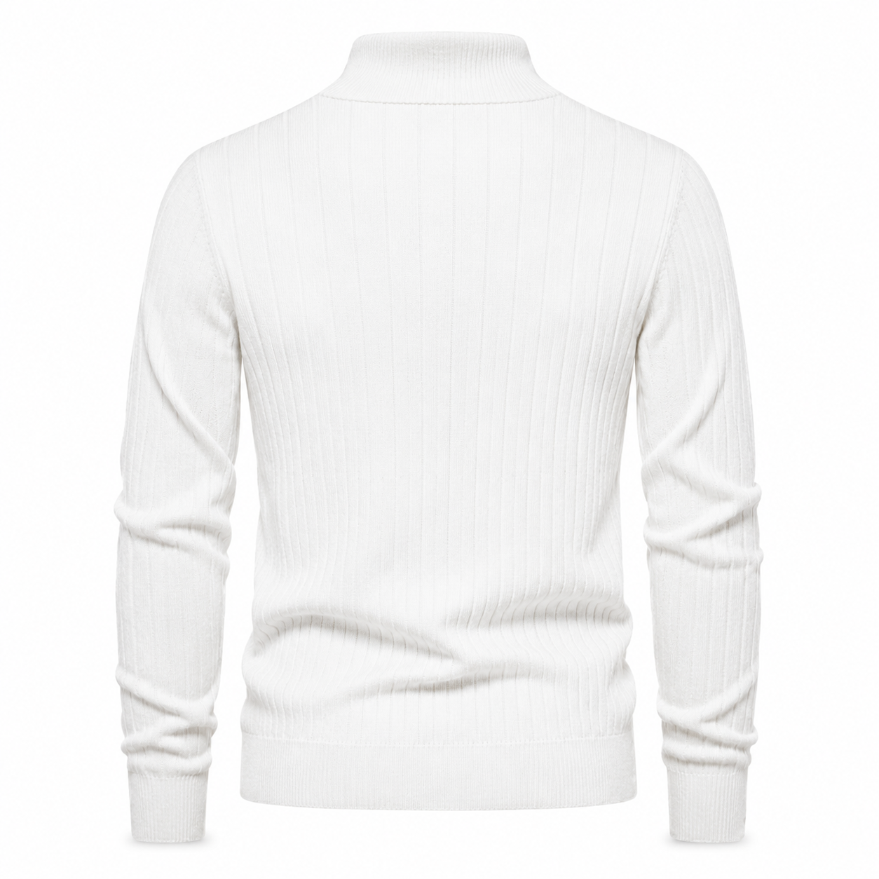OUTLET™ Premium Ribbed Quarter-Zip Sweater