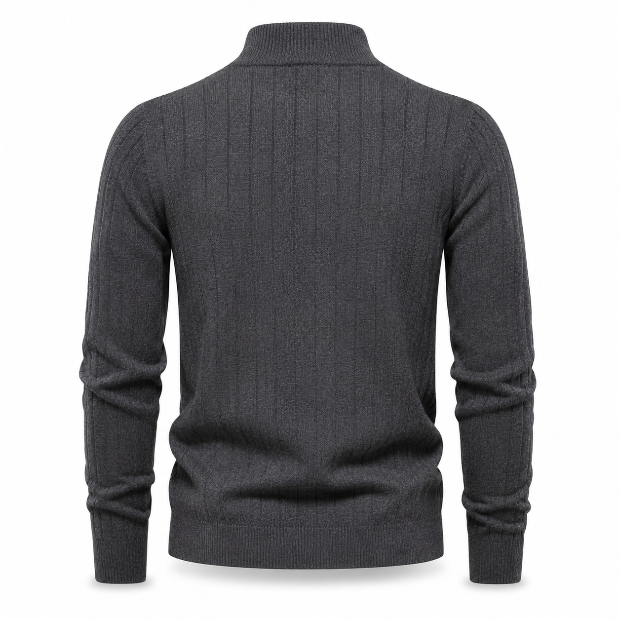 OUTLET™ Premium Ribbed Quarter-Zip Sweater