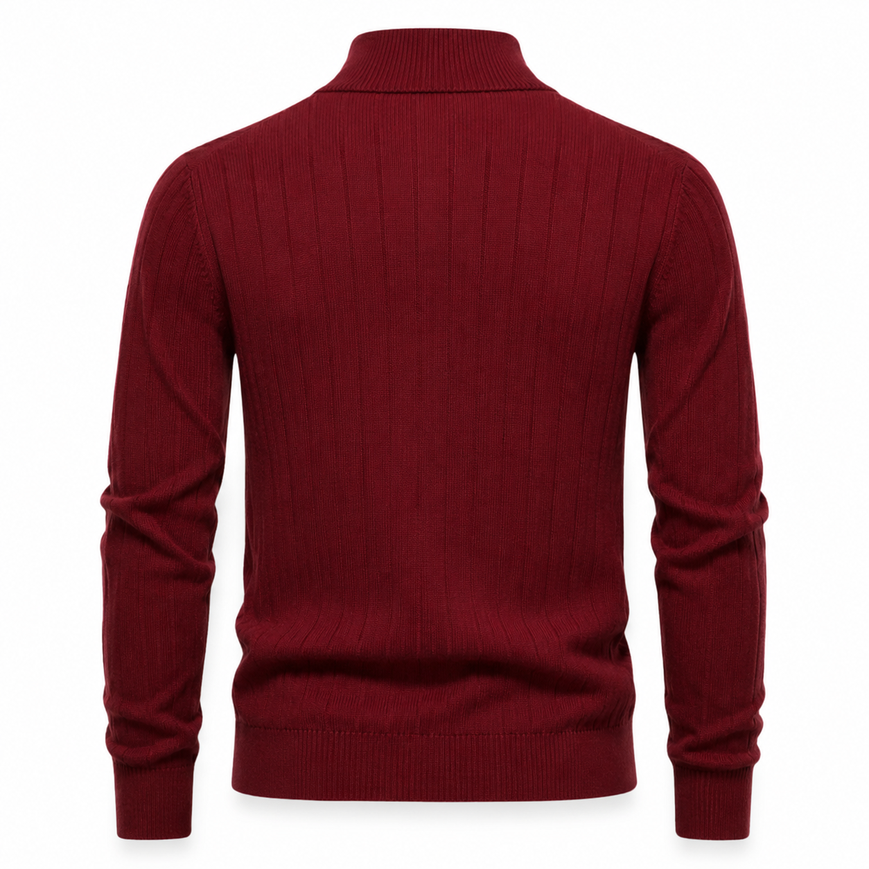 OUTLET™ Premium Ribbed Quarter-Zip Sweater